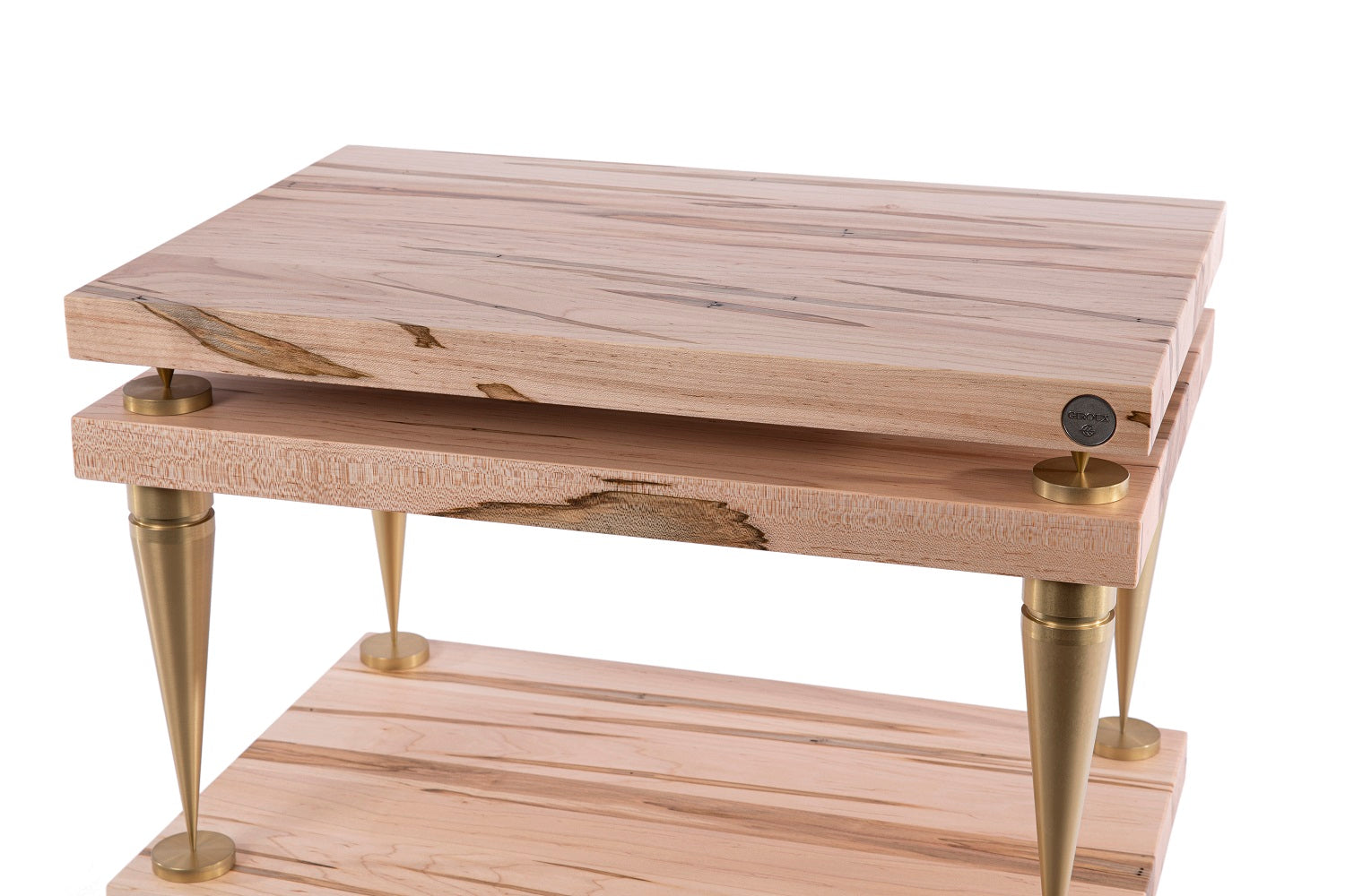 Console audio en bois massif