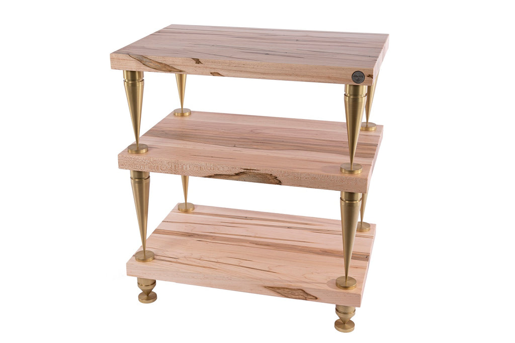 Console audio en bois massif