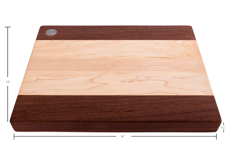 Planche à découper en érable et sapele
