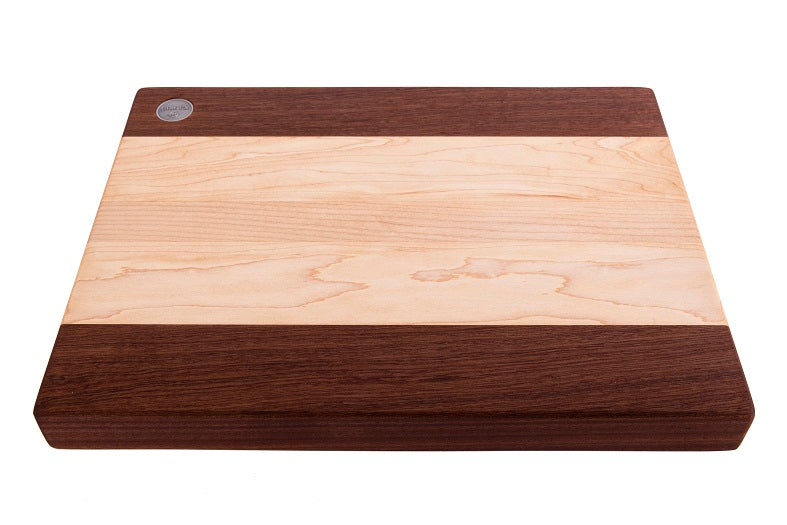 Planche à découper en érable et sapele