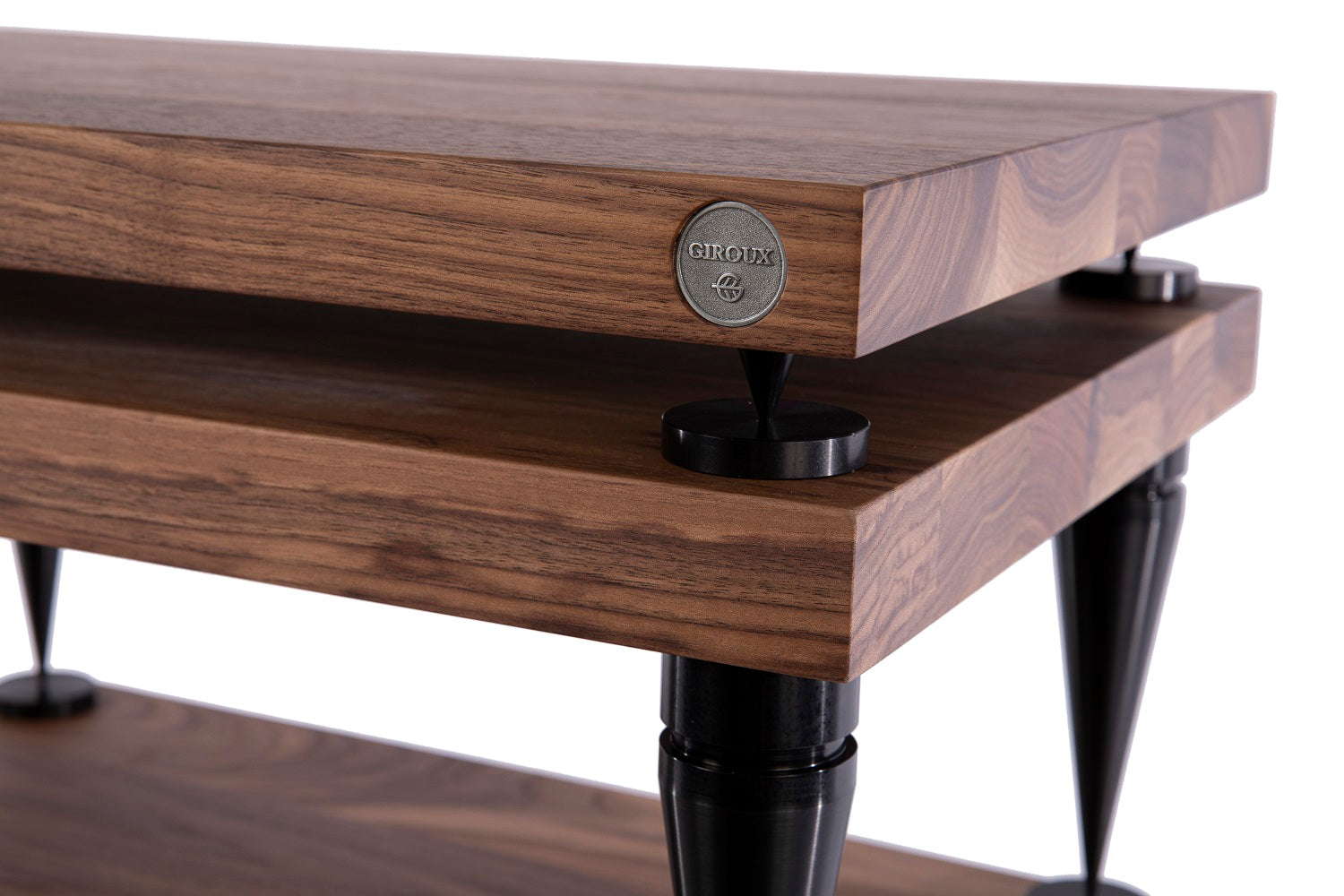 Console audio en bois massif