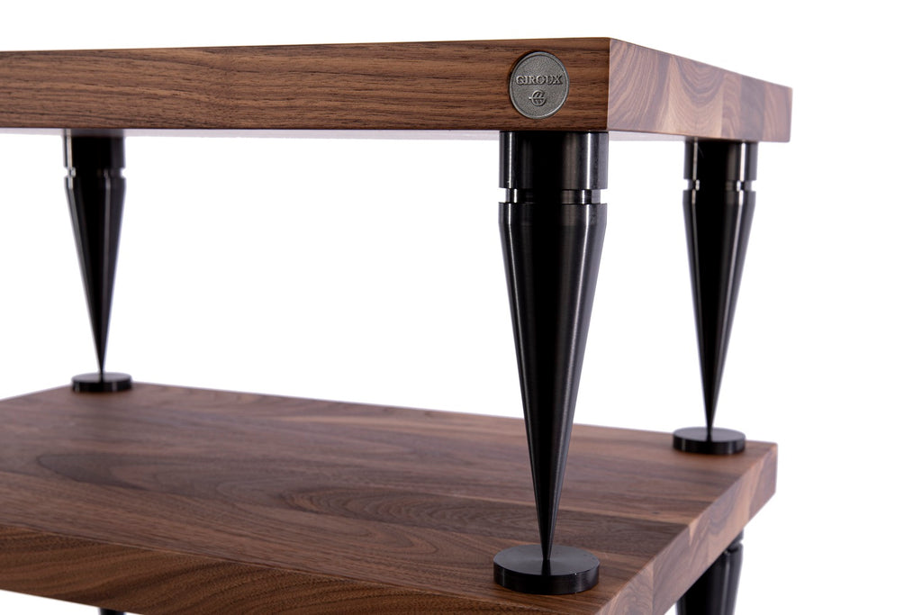 Console audio en bois massif