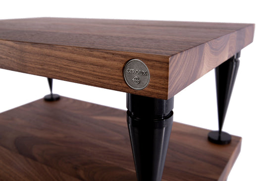 Console audio en bois massif