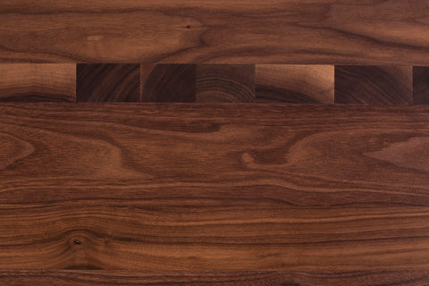 Walnut cutting board (edge-grain with a stripe of end-grain)