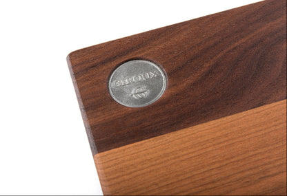 Small walnut & cherry wood cutting board