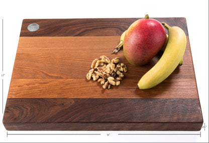 Planche à découper noyer et cerisier