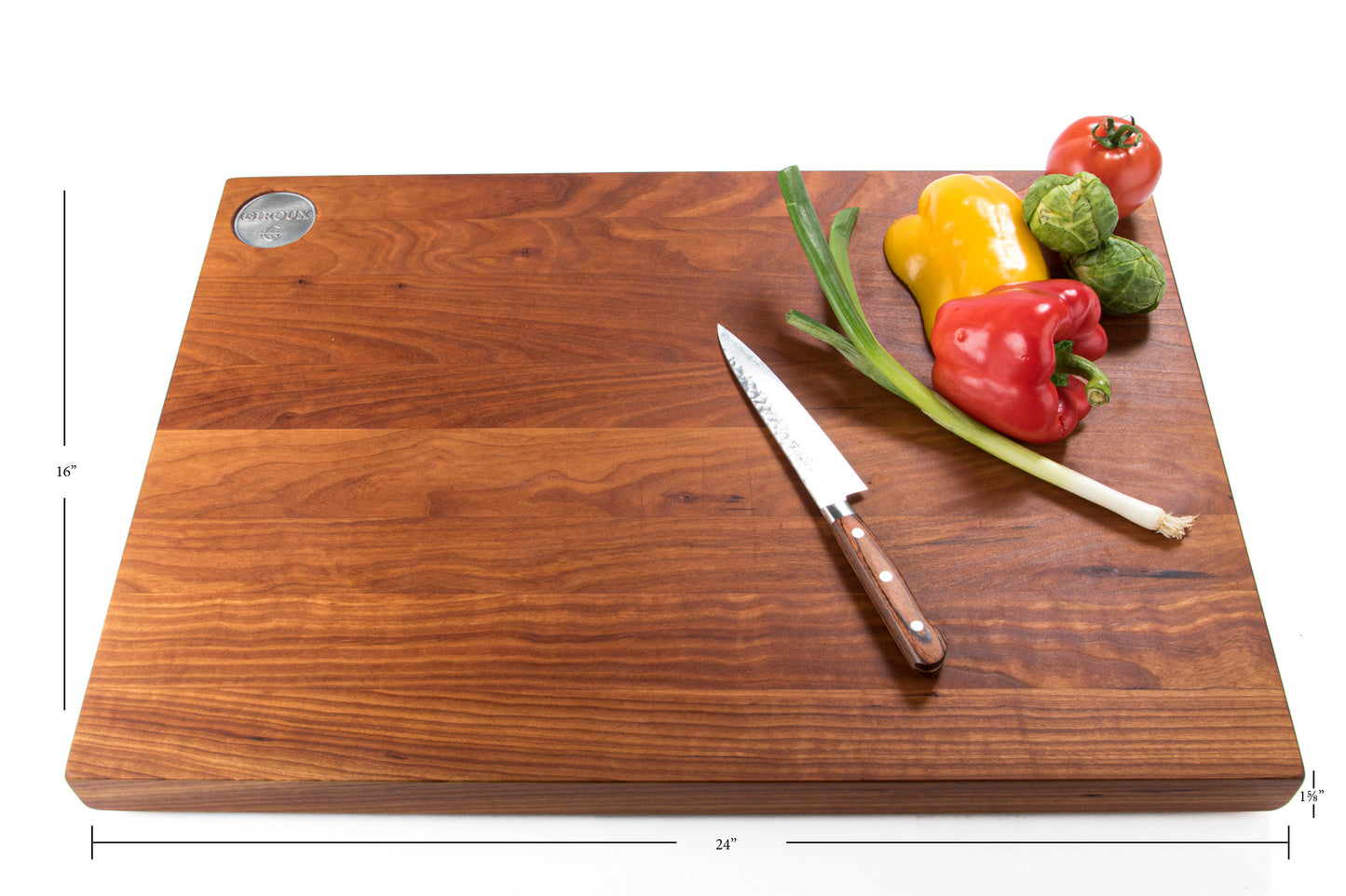 Cherry wood cutting board (edge-grain)
